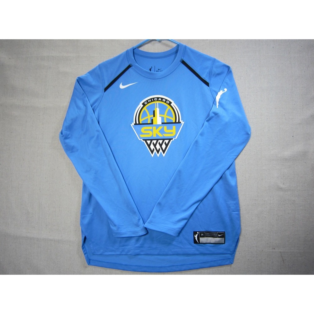 Nike Chicago Sky WNBA Dri-FIT Long Sleeve Shooter Shirt Women's Size Medium Blue